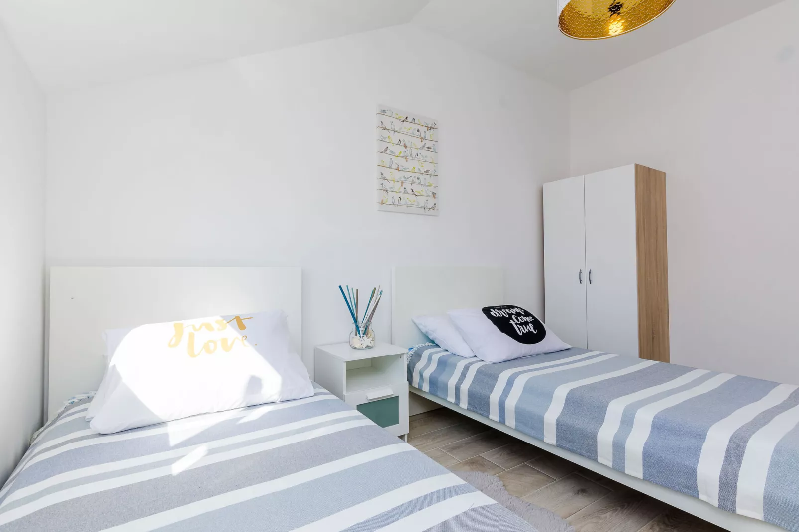 Apartment Sea Shell - Triplex Three-Bedroom Apartment with Terrace-Bedroom