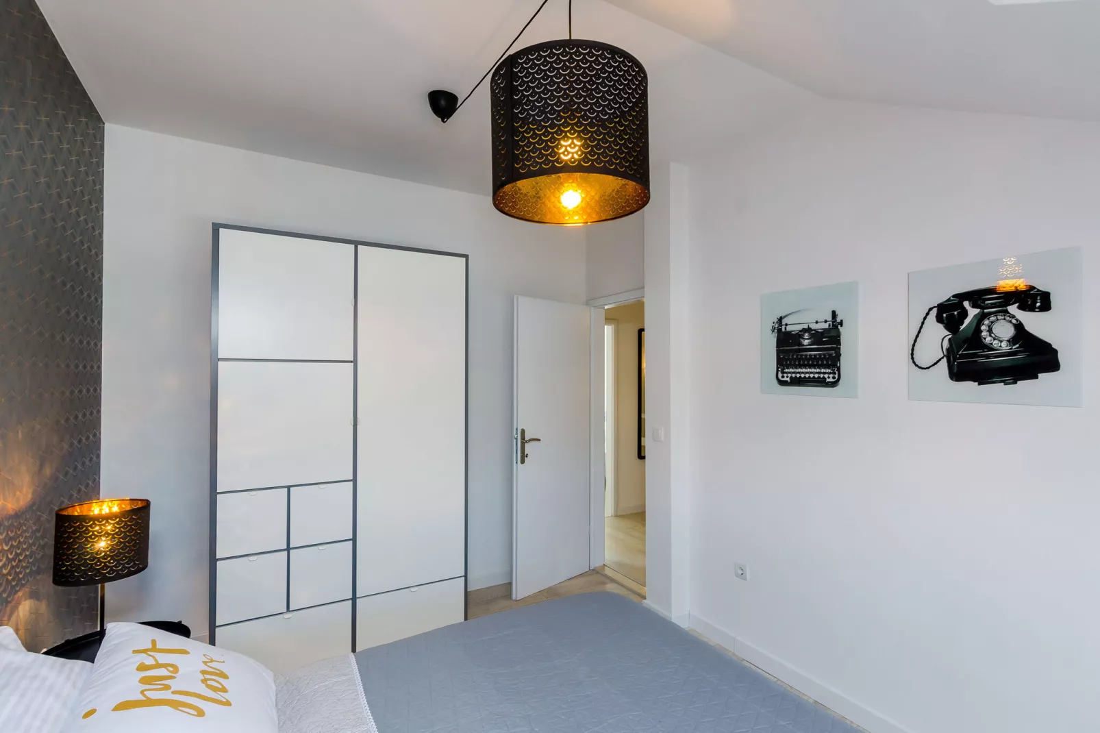 Apartment Sea Shell - Triplex Three-Bedroom Apartment with Terrace-Bedroom