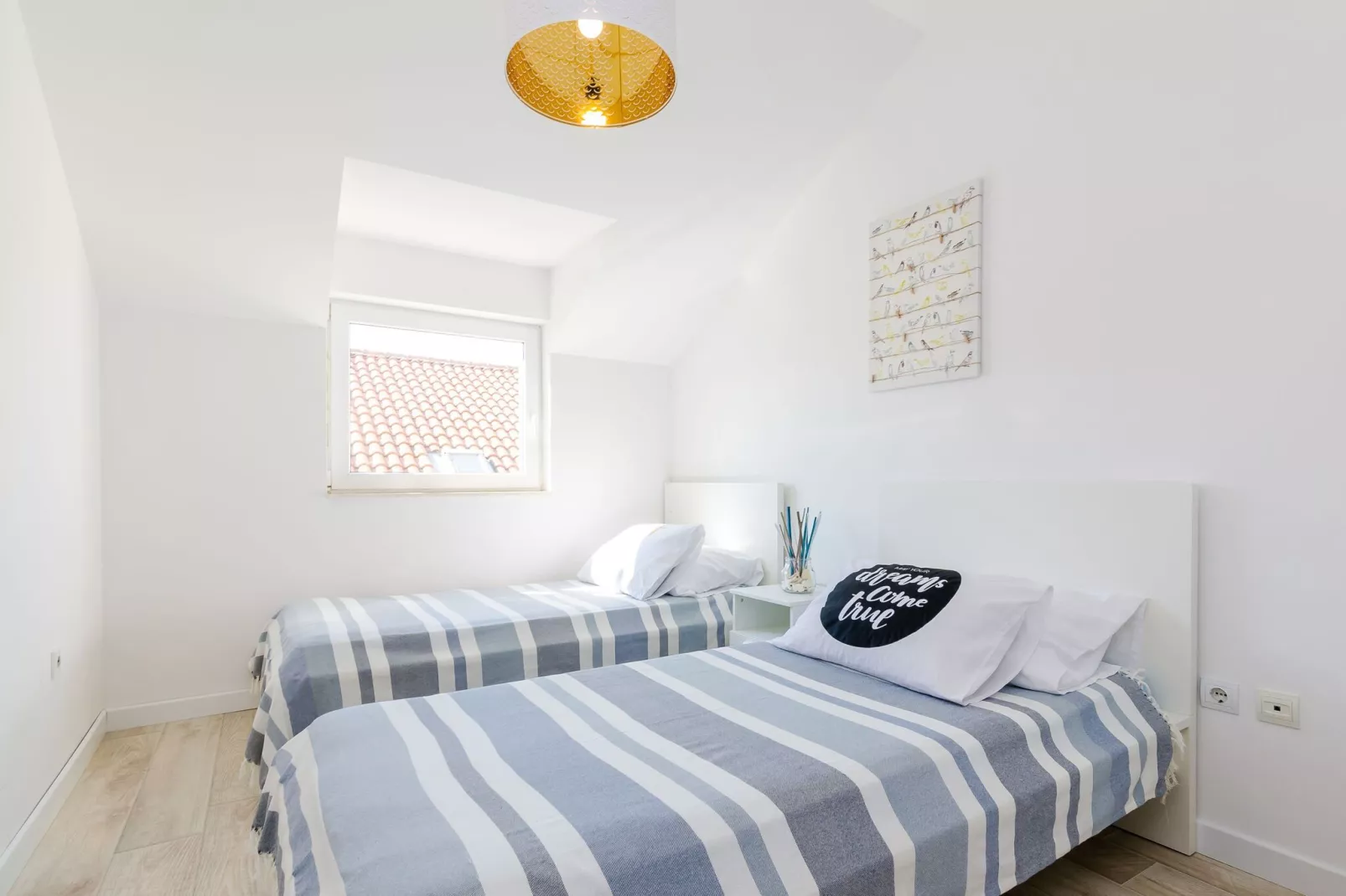 Apartment Sea Shell - Triplex Three-Bedroom Apartment with Terrace-Bedroom
