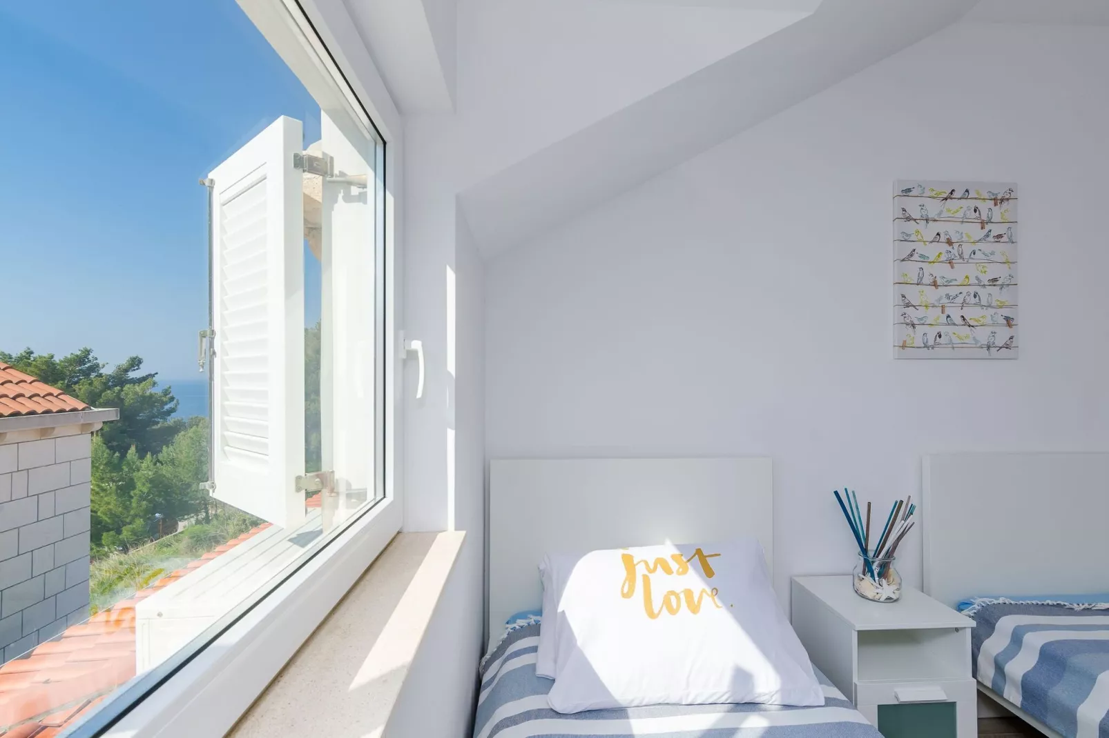 Apartment Sea Shell - Triplex Three-Bedroom Apartment with Terrace-Bedroom