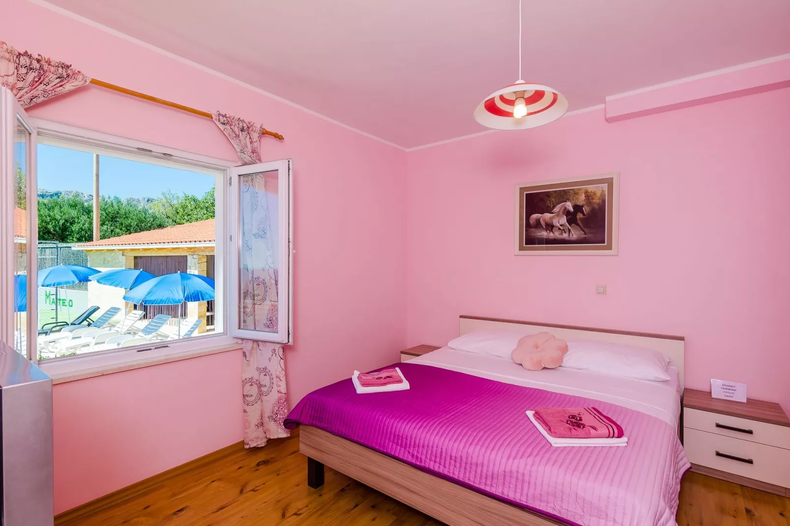 Villa Mateo - Three Bedroom Apartment with Terrace and Private Pool-Bedroom