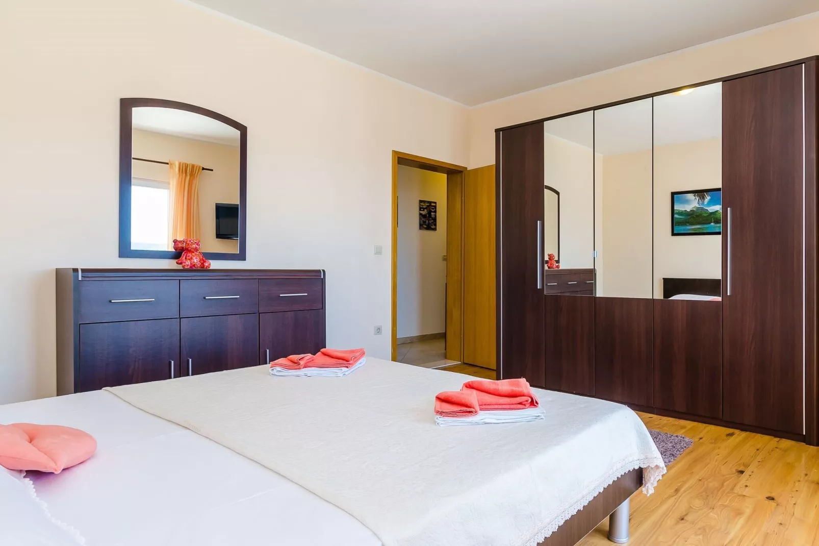 Villa Mateo - Three Bedroom Apartment with Terrace and Private Pool-Bedroom