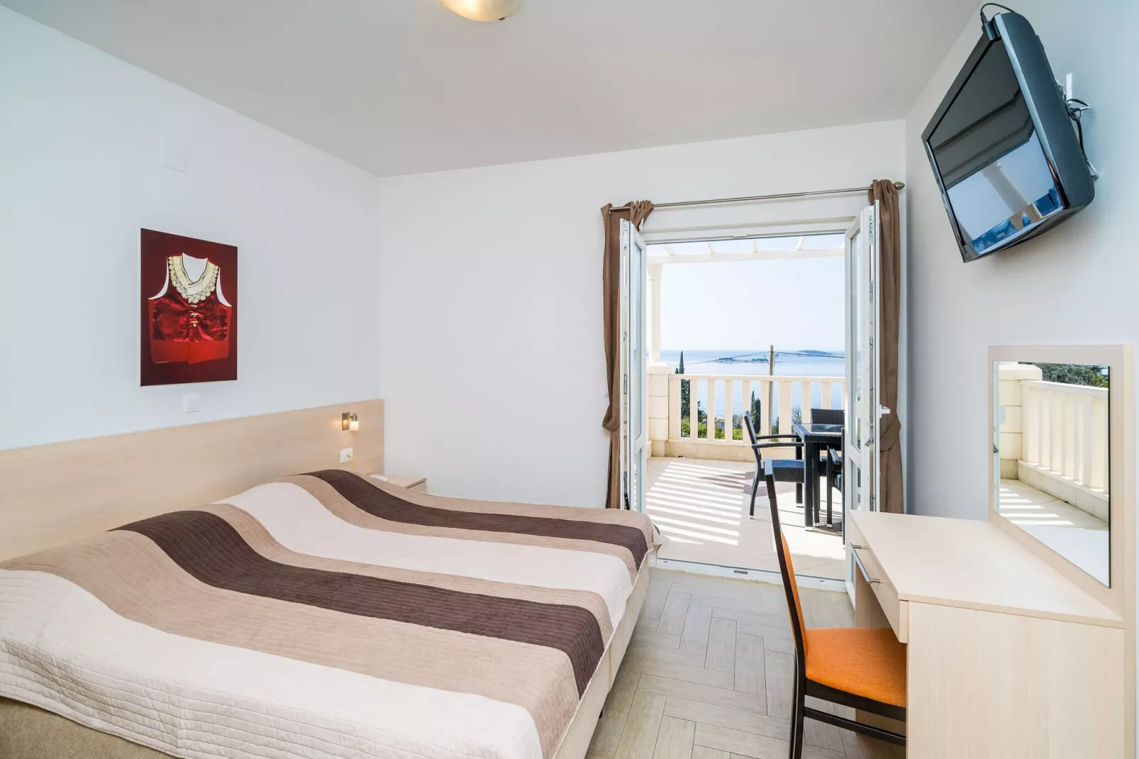 Villa Samba - Two-Bedroom Apartment with Terrace and Sea View - A4+1-Bedroom