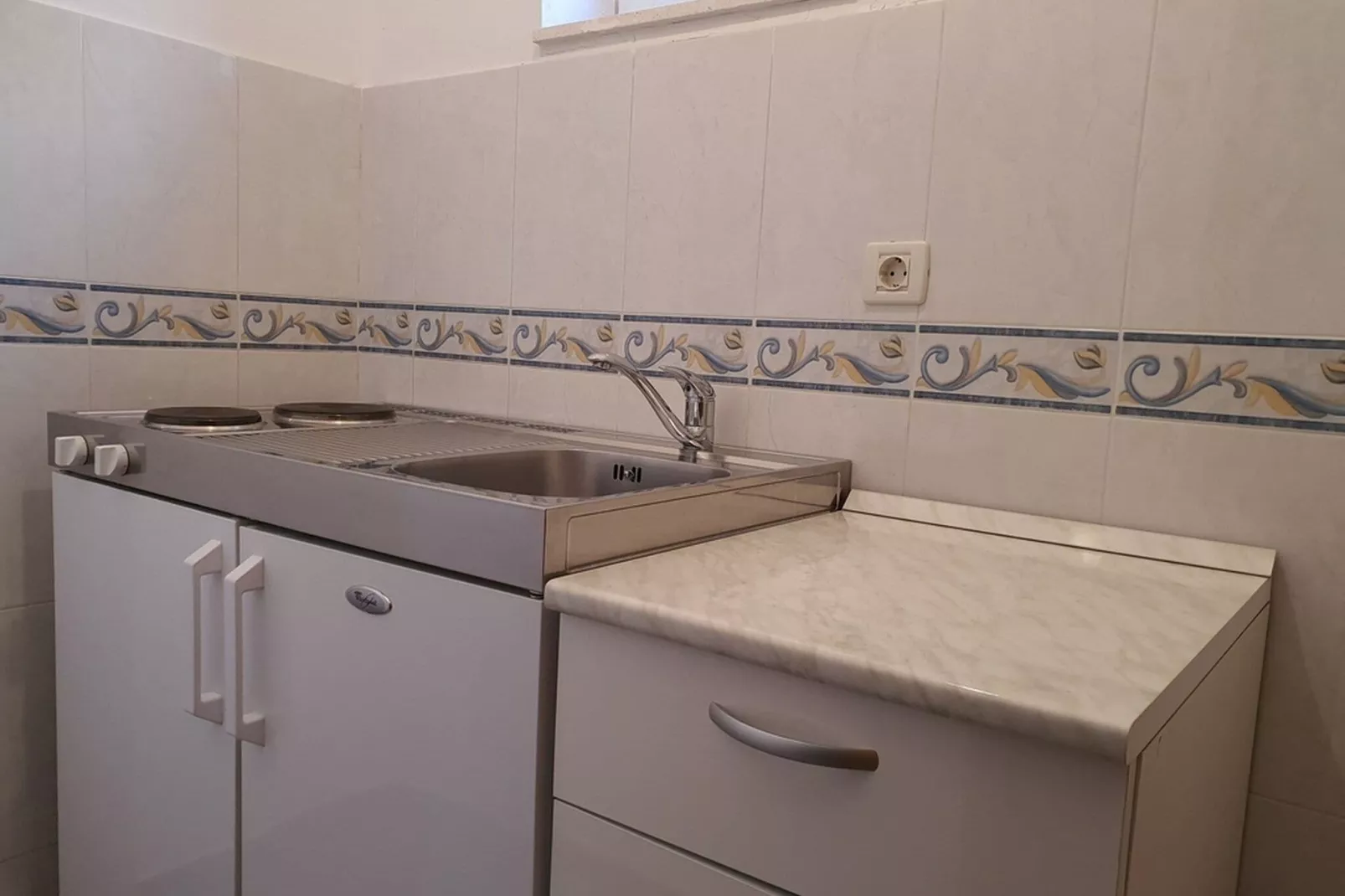 Apartments A&M - Studio with Balcony and Sea View (A5)-Cuisine