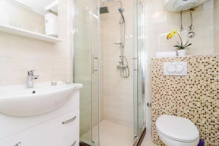Apartments A&M - Studio with Terrace and Sea View (A2)-Bathroom