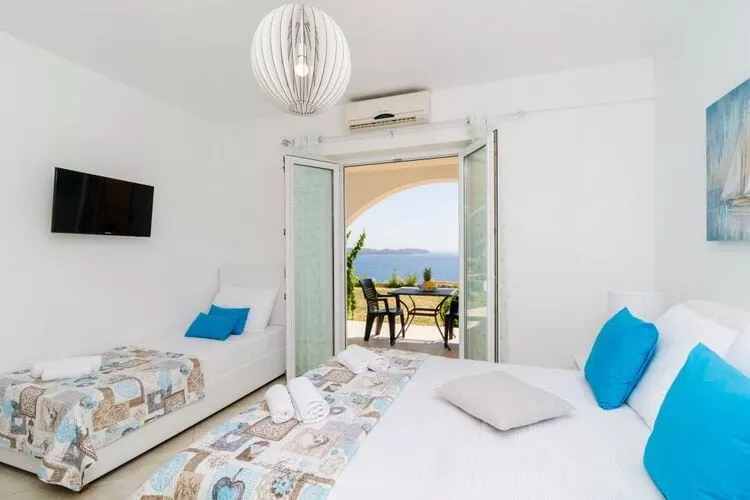 Apartments A&M - Studio with Terrace and Sea View (A3)-Bedroom