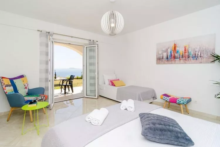 Apartments A&M - One-Bedroom Apartment with Balcony and Sea View (A1)-Bedroom