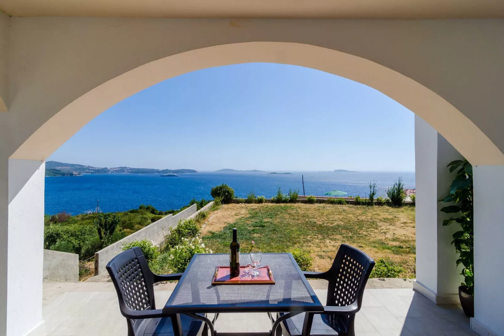 Apartments A&M - One-Bedroom Apartment with Balcony and Sea View (A1)-Terrace