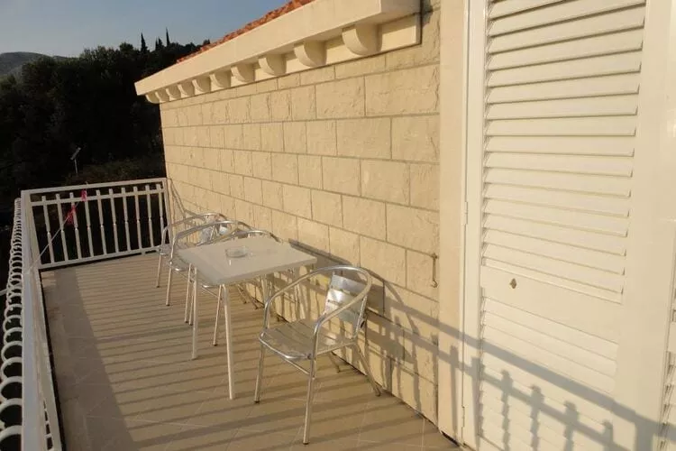 Apartments Marija Slano- Two-Bedroom Apartment with Balcony and Sea View - 2 (B)-Terrace