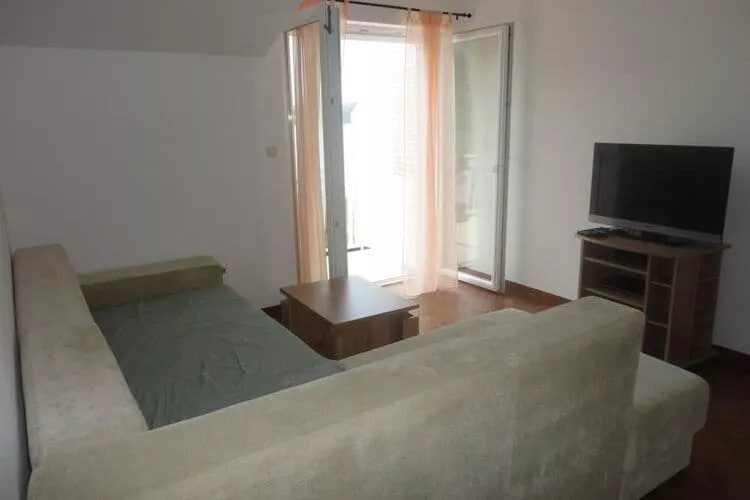 Apartments Marija Slano- Two-Bedroom Apartment with Balcony and Sea View - 1 (A)-Living room