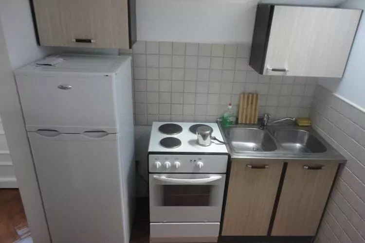Apartments Marija Slano- Two-Bedroom Apartment with Balcony and Sea View - 1 (A)-Kitchen