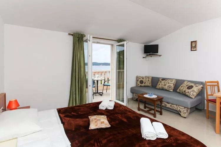 Apartments Ana Lopud - Studio with Balcony and Sea View-5-Bedroom