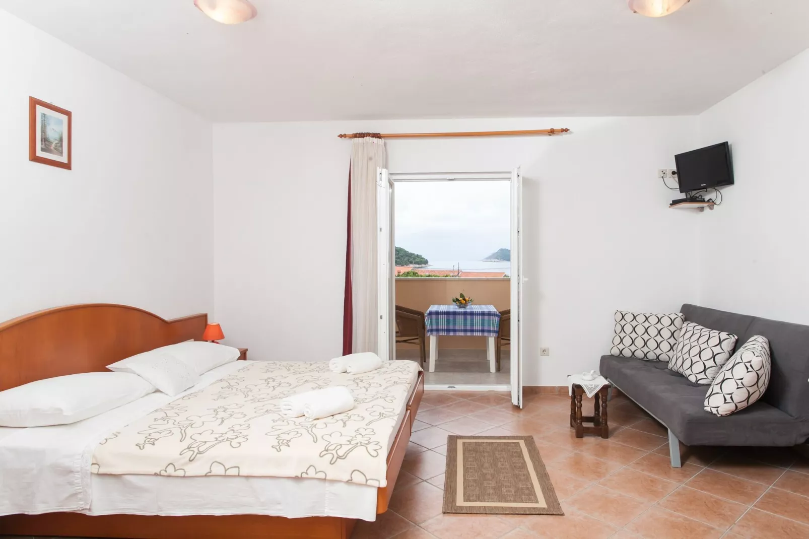 Apartments Ana Lopud - Studio with Balcony and Sea View-2-Bedroom