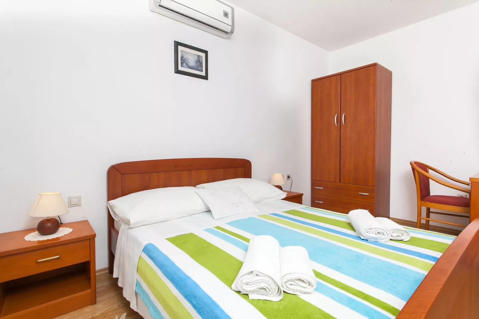 Apartments Ana Lopud - One Bedroom Apartment with Balcony and Sea View - 3 (1 floor)-Schlafzimmer