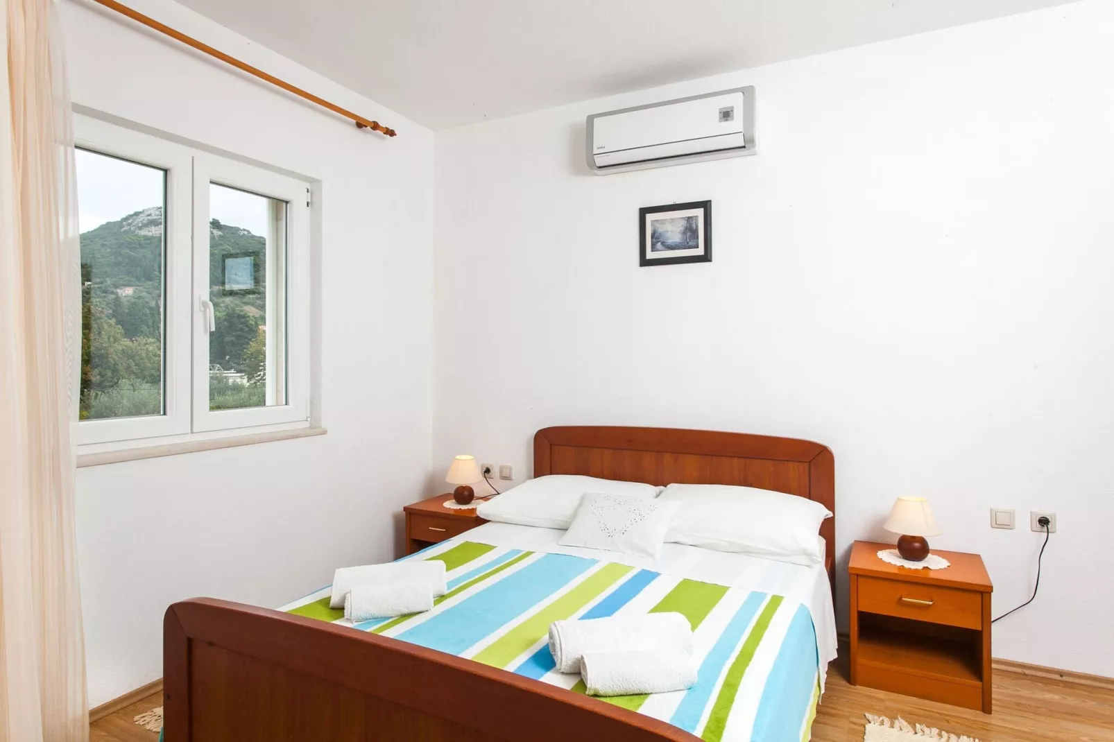 Apartments Ana Lopud - One Bedroom Apartment with Balcony and Sea View - 3 (1 floor)-Schlafzimmer