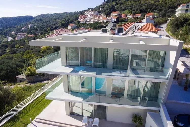 Villa Dupcic - Five-Bedroom Villa with Private Pool and Sea View-Extérieur