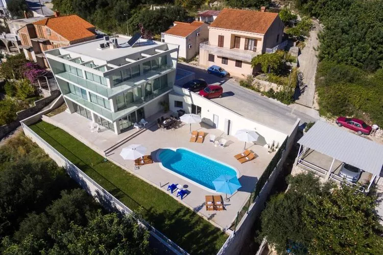 Villa Dupcic - Five-Bedroom Villa with Private Pool and Sea View-Extérieur