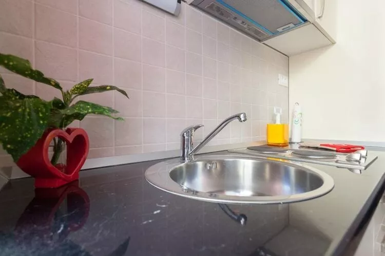 Villa Iveta - Two-Bedroom Apartment with Terrace and Sea View (Nikša)-Kitchen
