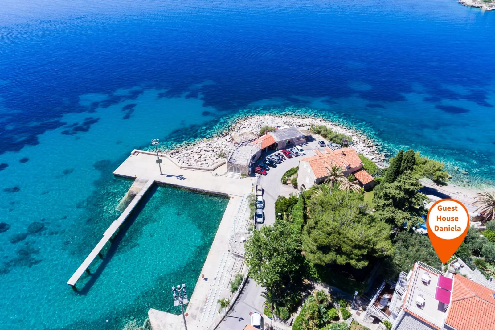 Guest House Daniela - Double Room with Terrace and Sea View - SOBA 8-View