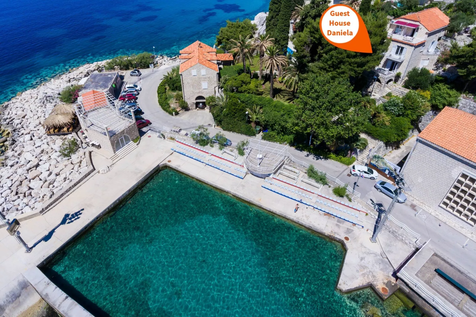 Guest House Daniela - Deluxe Double Room with Sea View - SOBA 7-Vue