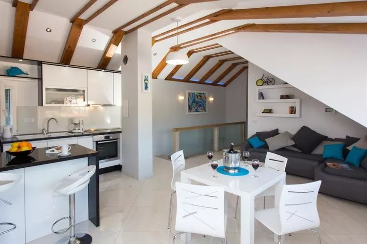 Mali Skoj Apartment - Two-Bedroom Apartment with Sea View-Salon