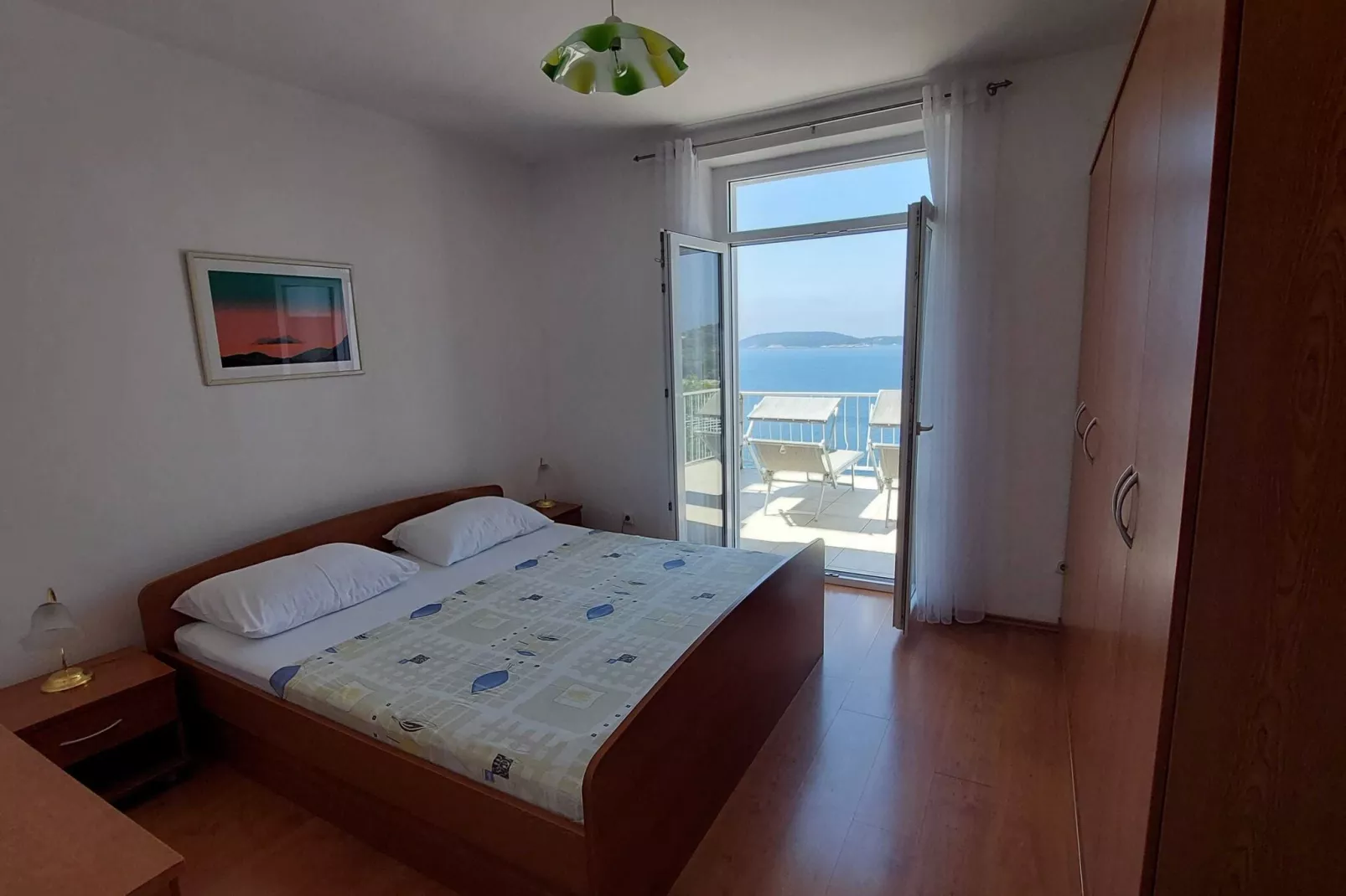 Apartments Matea - Two-Bedroom Apartment with Sea View and Balcony  - (Štikovica)-Bedroom