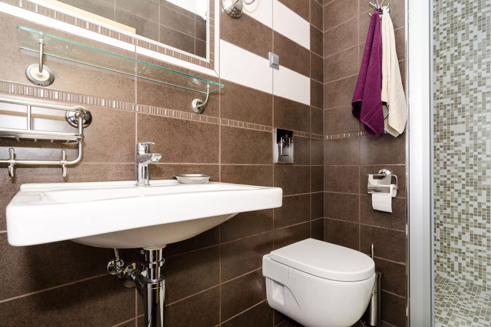 Apartments Gaura - One-Bedroom Apartment with Terrace-Badezimmer