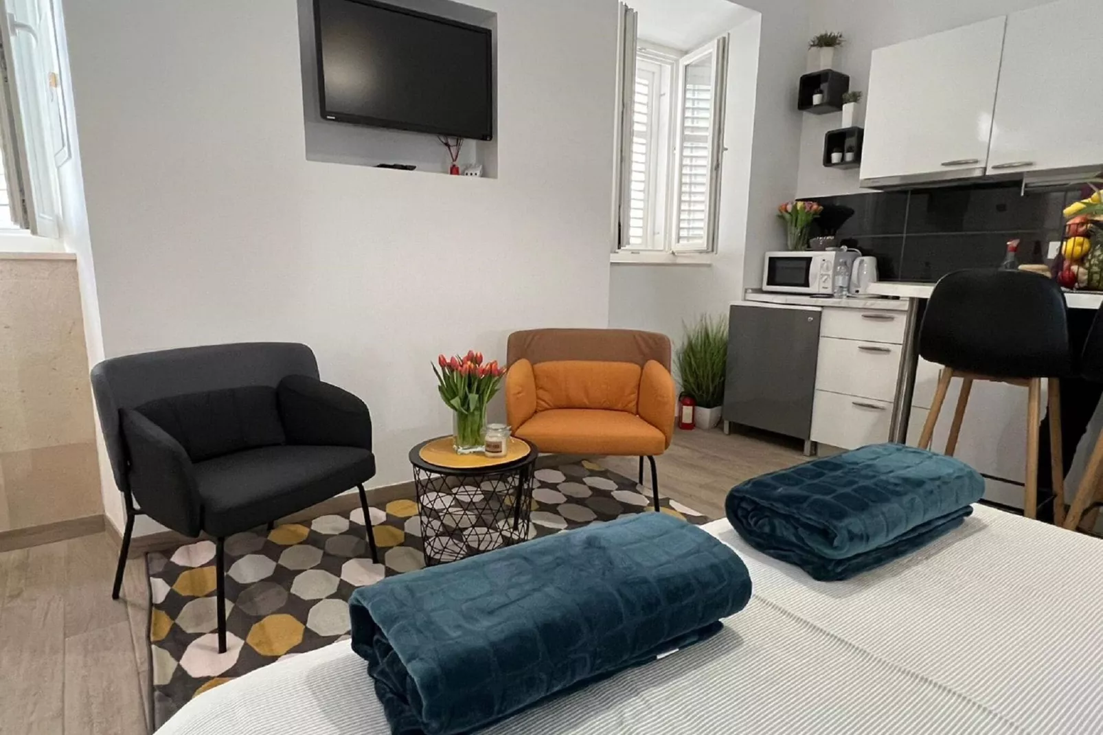 Apartments Noa Old Town - Studio - First Floor-Bedroom