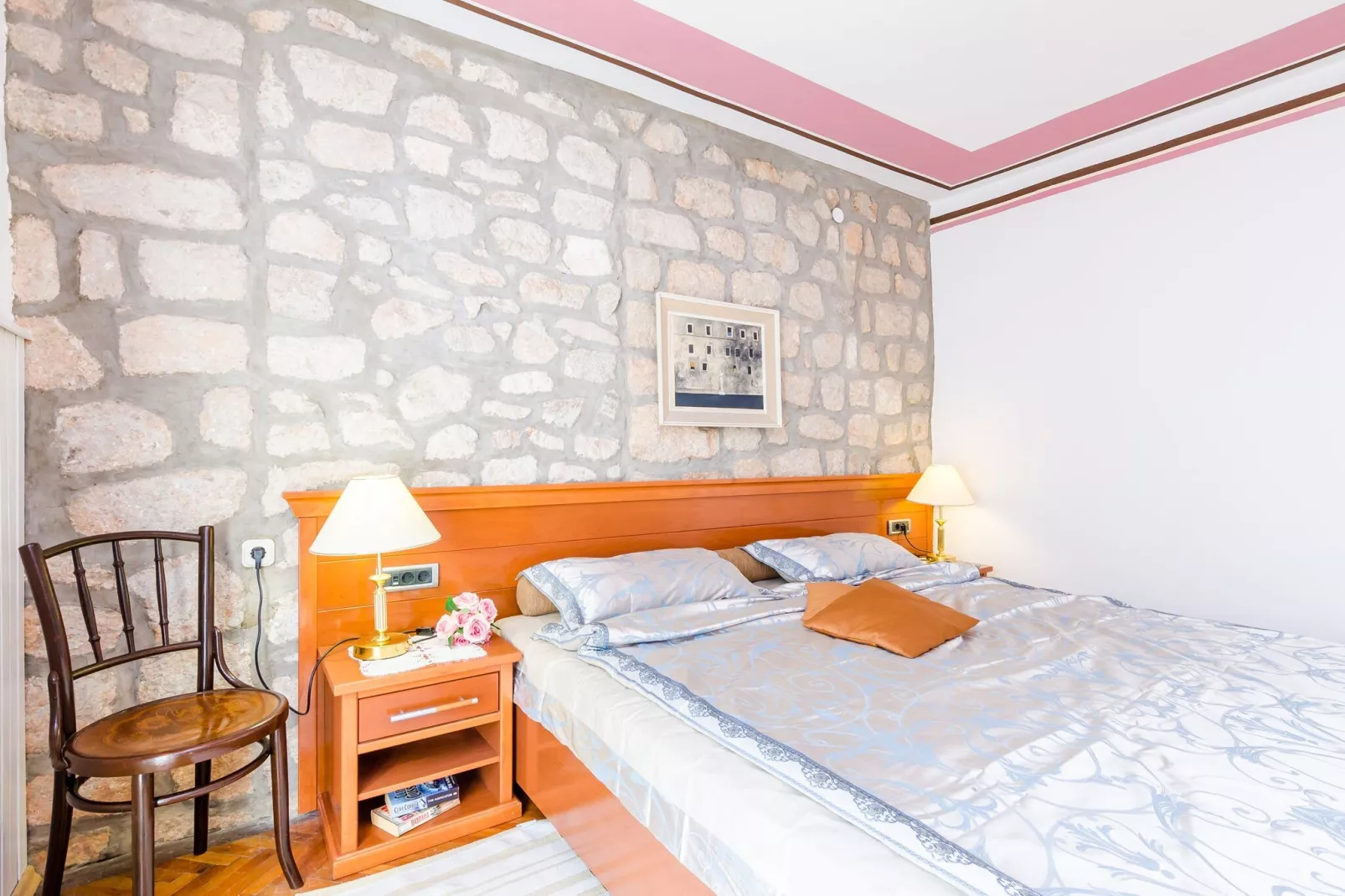 Apartments Nicol - One-Bedroom Apartment with Terrace-Schlafzimmer