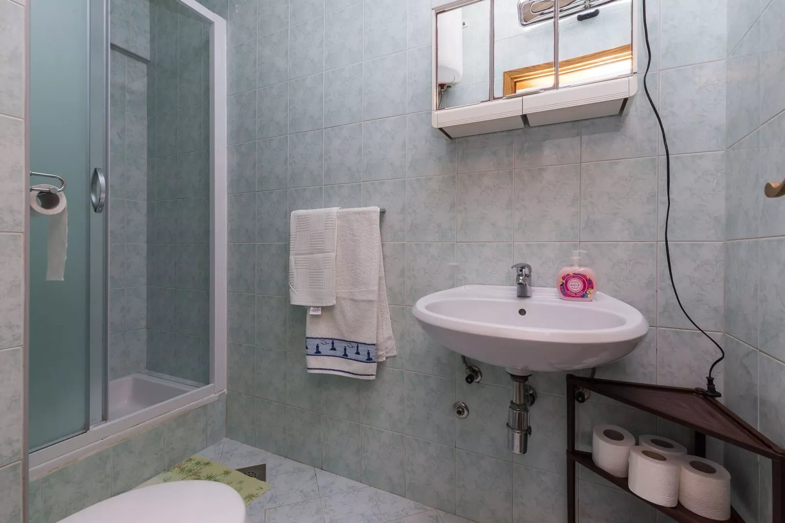 Apartments Kisic - Two-Bedroom Apartment with Terrace(prizemlje)-Salle de bain
