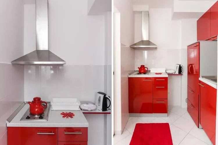 Apartments Pojko - Standard One-Bedroom Apartment with Terrace (Red)-Kitchen
