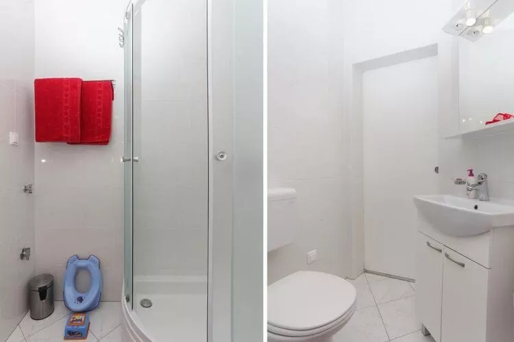 Apartments Pojko - Standard One-Bedroom Apartment with Terrace (Red)-Bathroom
