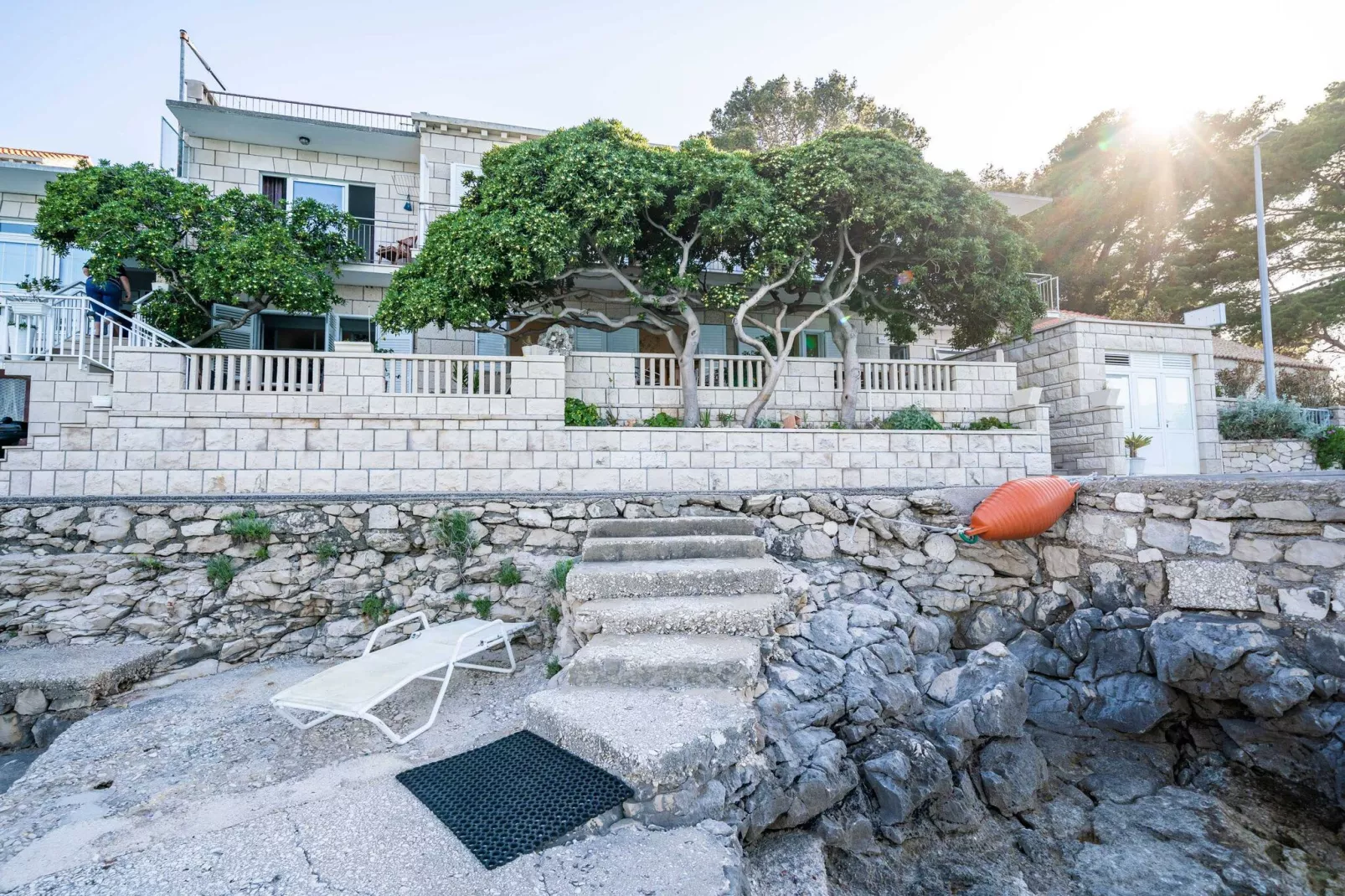 Apartments Nikolina (LU) - Studio with Terrace-Outdoor