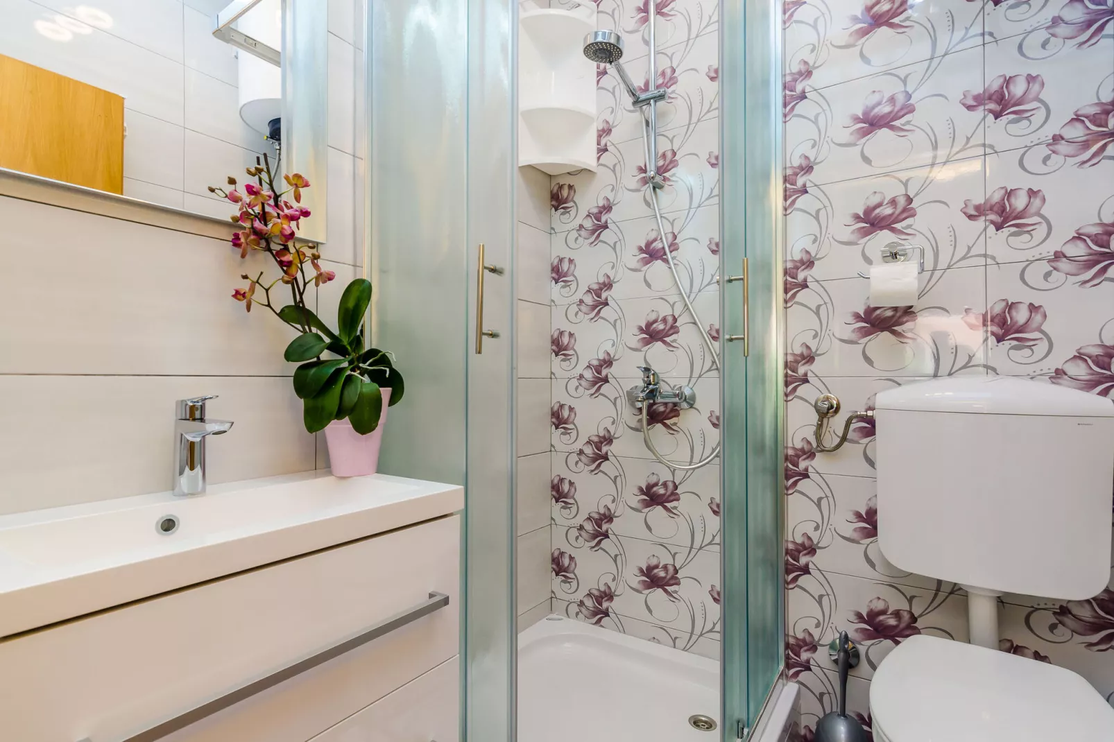 Apartments and Room Frane - Double Room-Bathroom