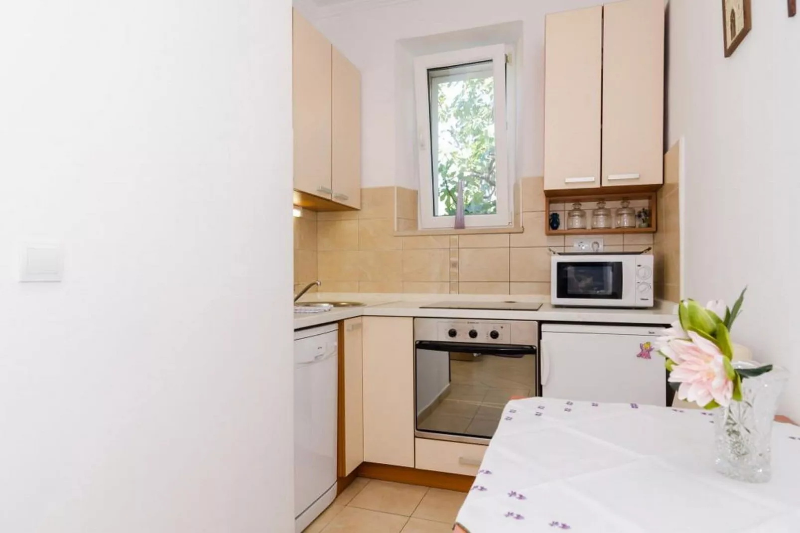 Apartments and Room Frane - Studio with Terrace-Cuisine