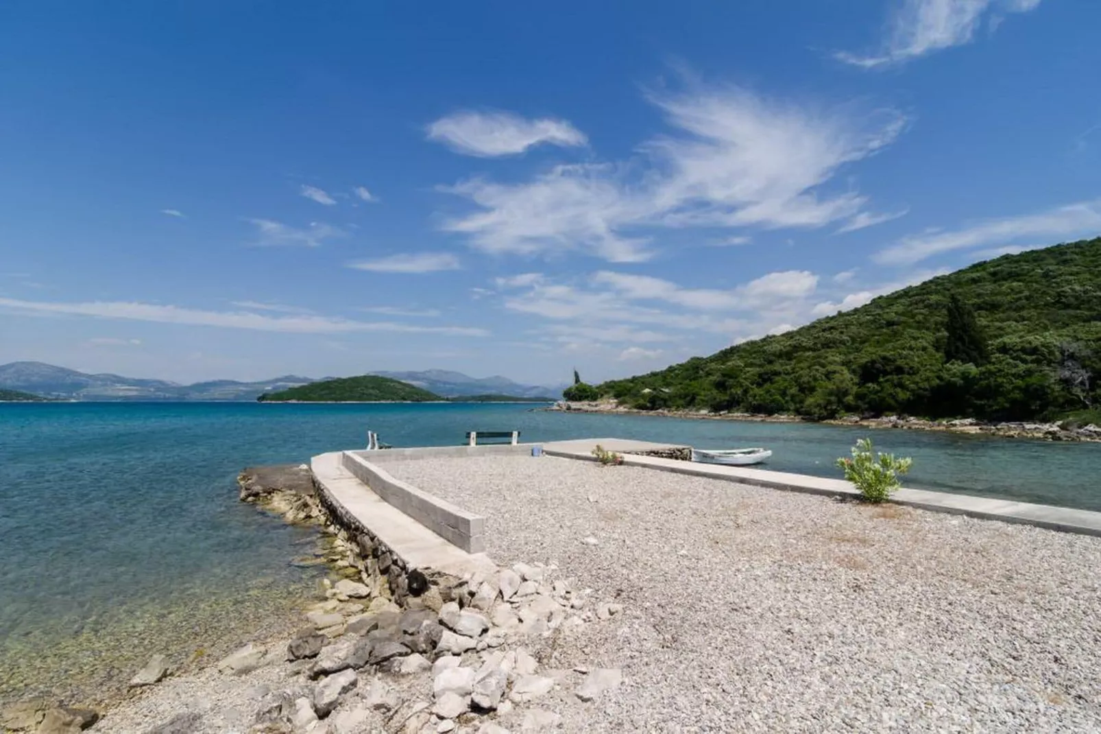 Apartments Gusti - Studio Apartment with Terrace and Sea View-View