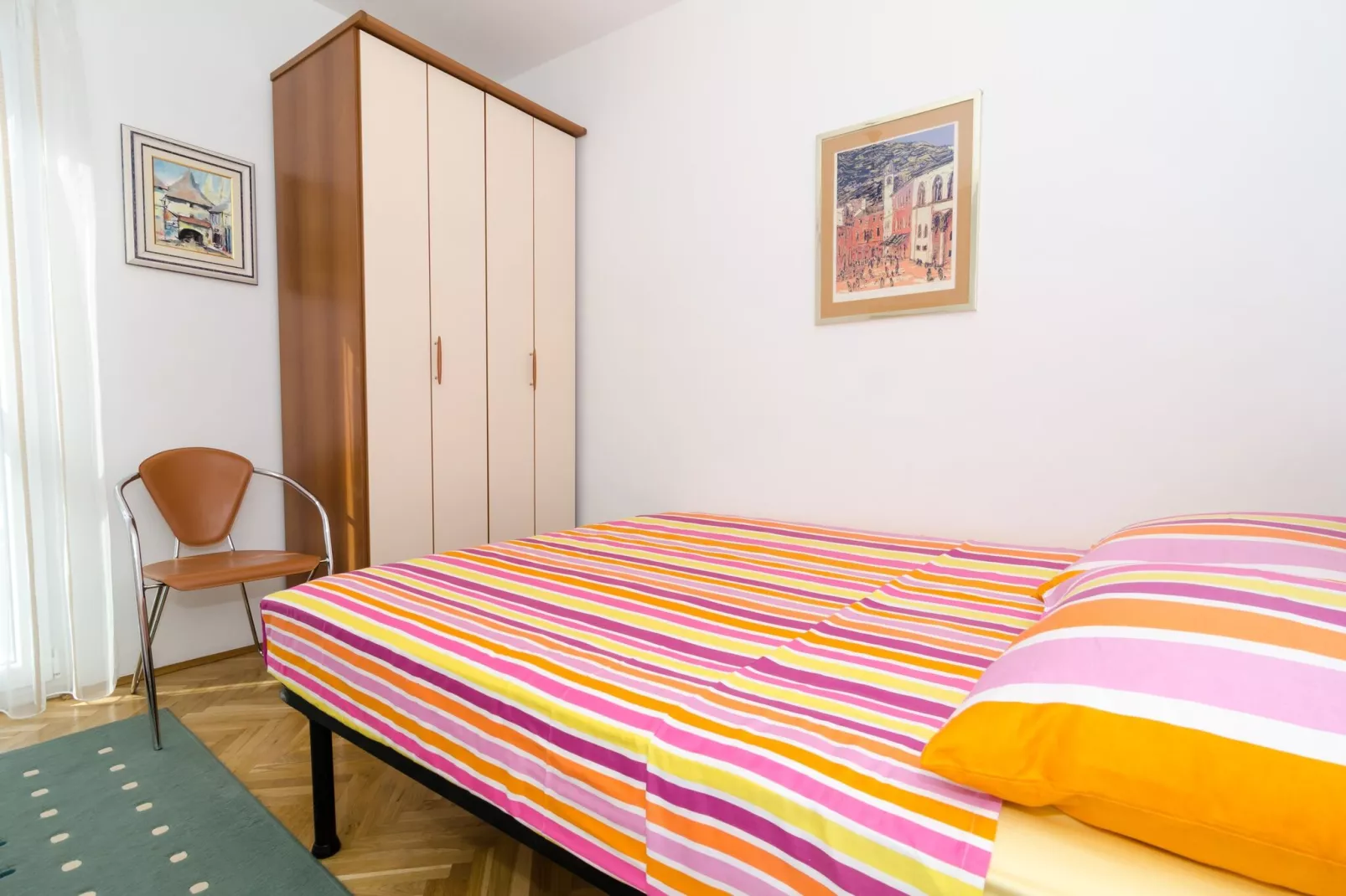 Apartment Iva 31 - Two-Bedroom Apartment with Balcony and City View-Bedroom