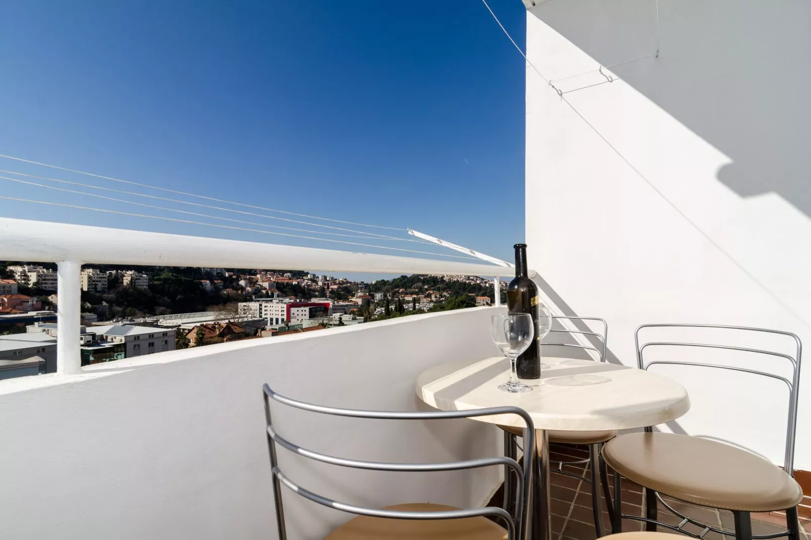 Apartment Iva 31 - Two-Bedroom Apartment with Balcony and City View-Terrace balcony