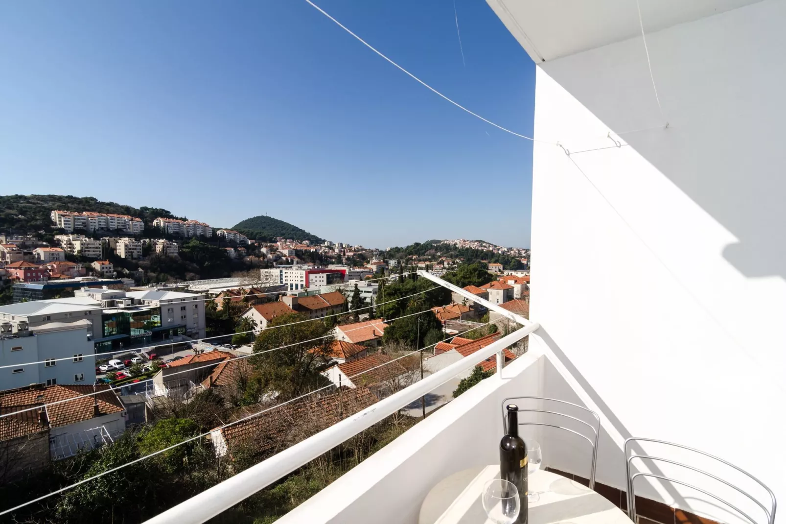 Apartment Iva 31 - Two-Bedroom Apartment with Balcony and City View-Terrace balcony