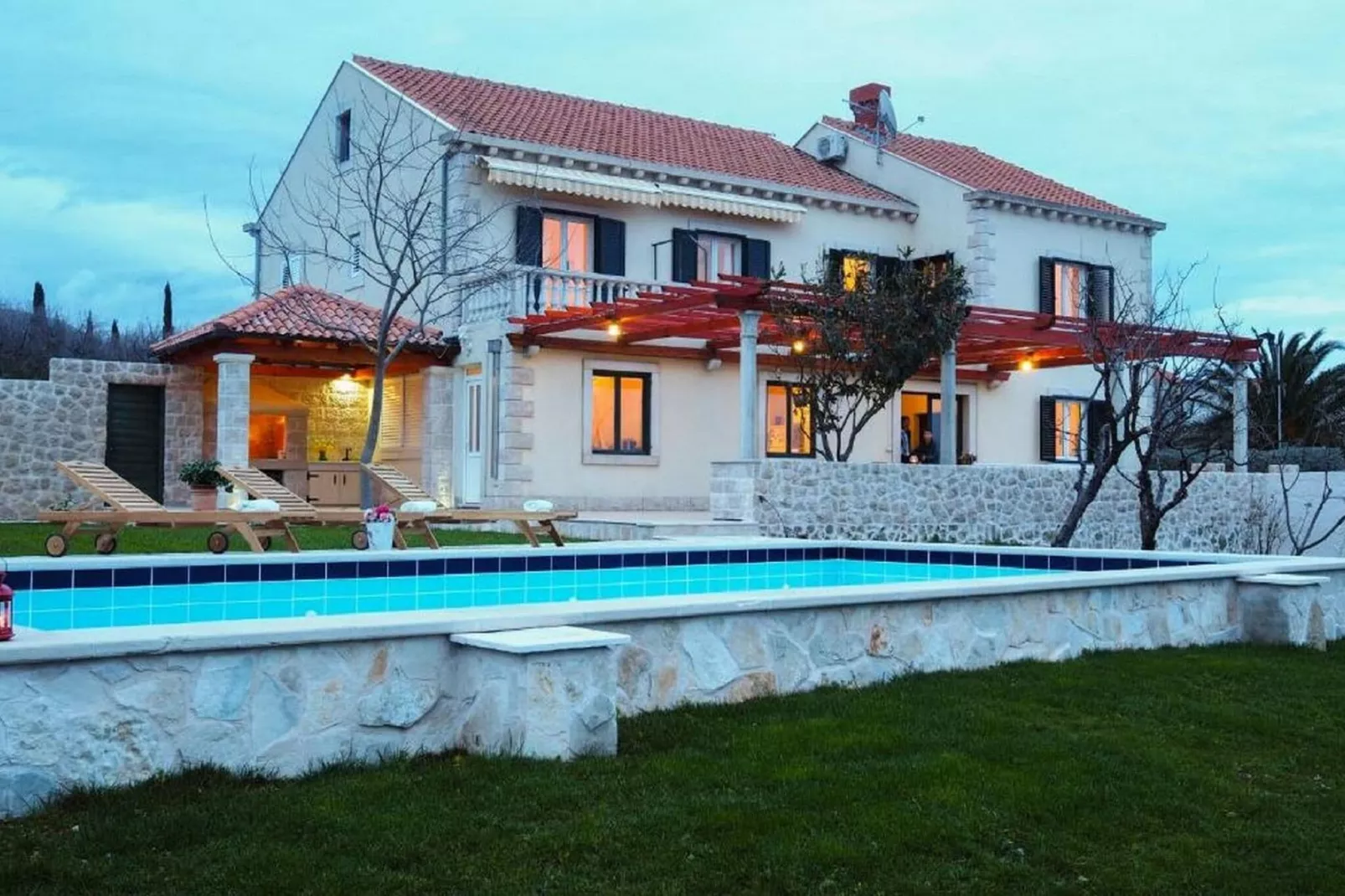 Villa Antonija - Four-Bedroom Villa with Terrace and Private Pool-Outdoor