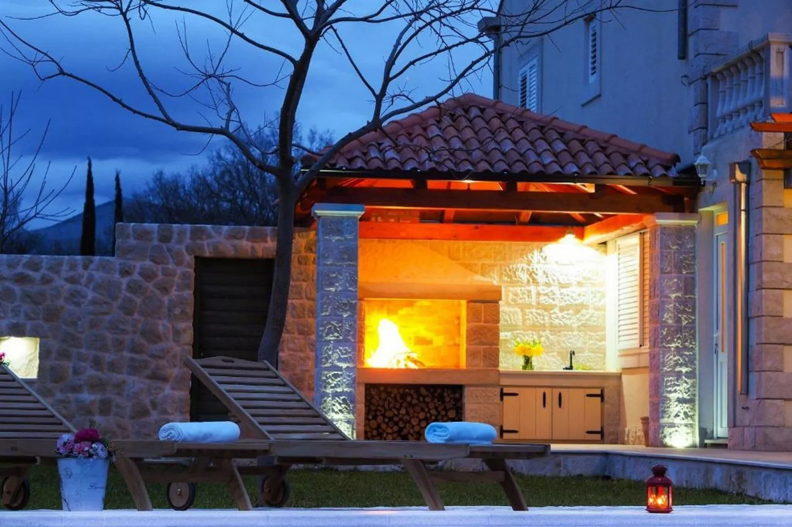 Villa Antonija - Four-Bedroom Villa with Terrace and Private Pool-Outdoor