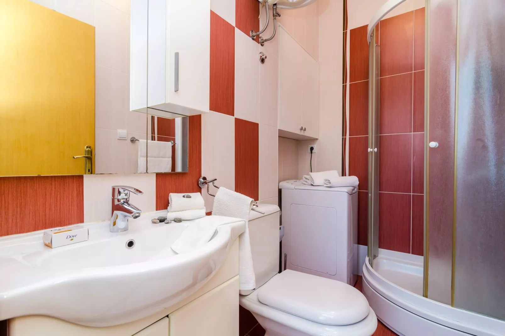 Apartment Eulalija- One-Bedroom Apartment with Terrace and Sea View-Badezimmer