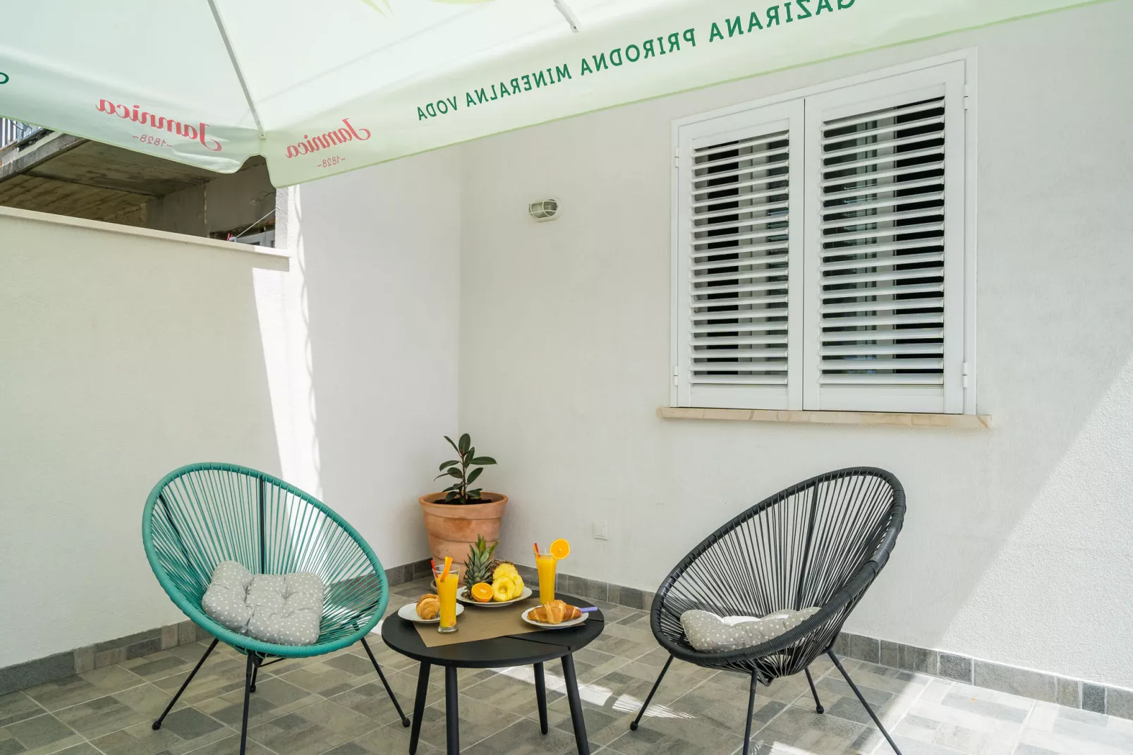 Apartment Eulalija- One-Bedroom Apartment with Terrace and Sea View-Terrasse