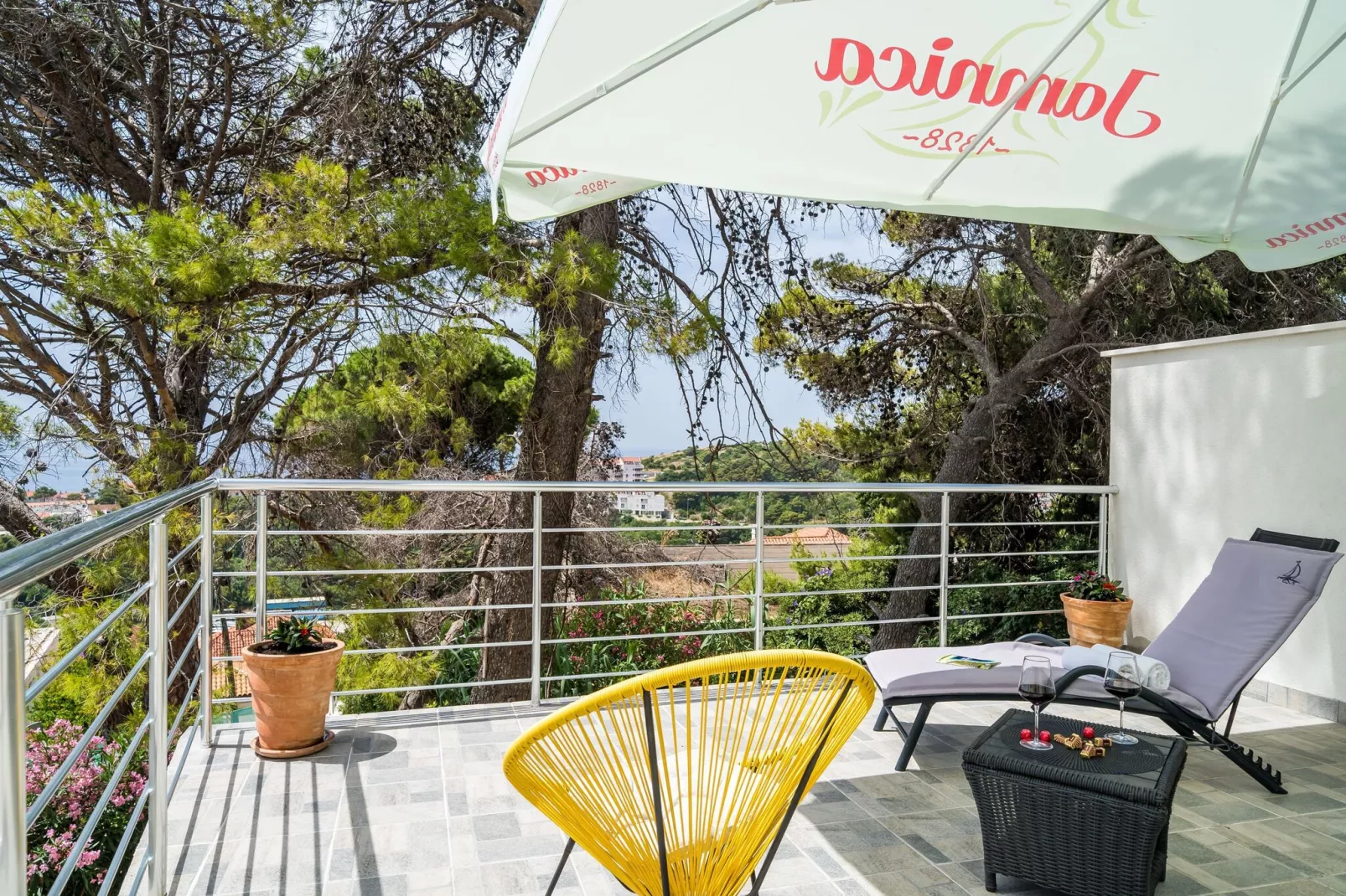 Apartment Eulalija- One-Bedroom Apartment with Terrace and Sea View-Terrasse