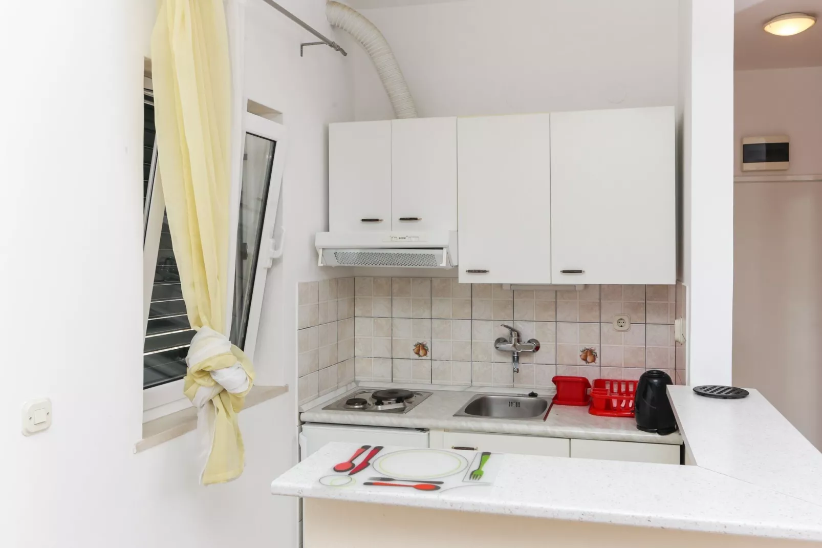 Apartments Posta - Studio with Balcony and Sea View - Apartman 2-Kitchen