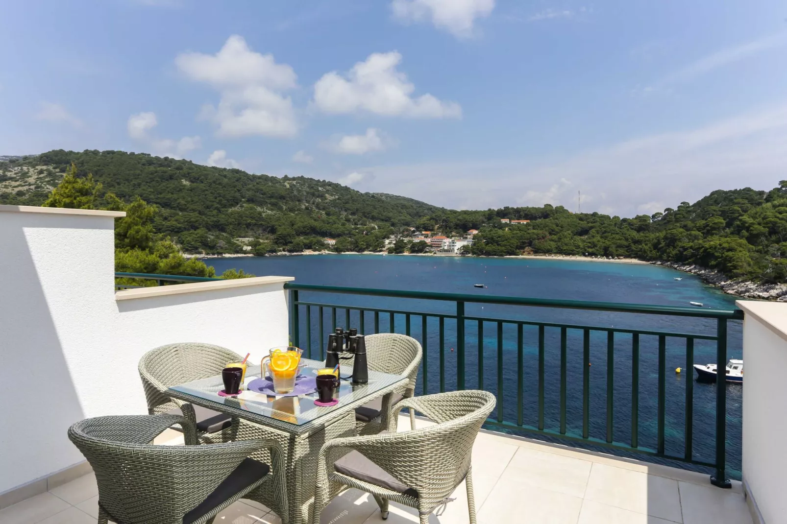 Apartments Posta - One-Bedroom Apartment with Terrace and Sea View - Apartman 5-View