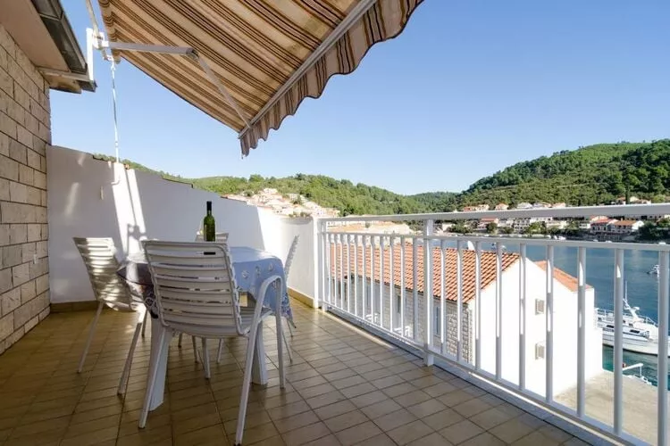 Apartments Kuzma - One-Bedroom Apartment with Balcony and Sea View-View