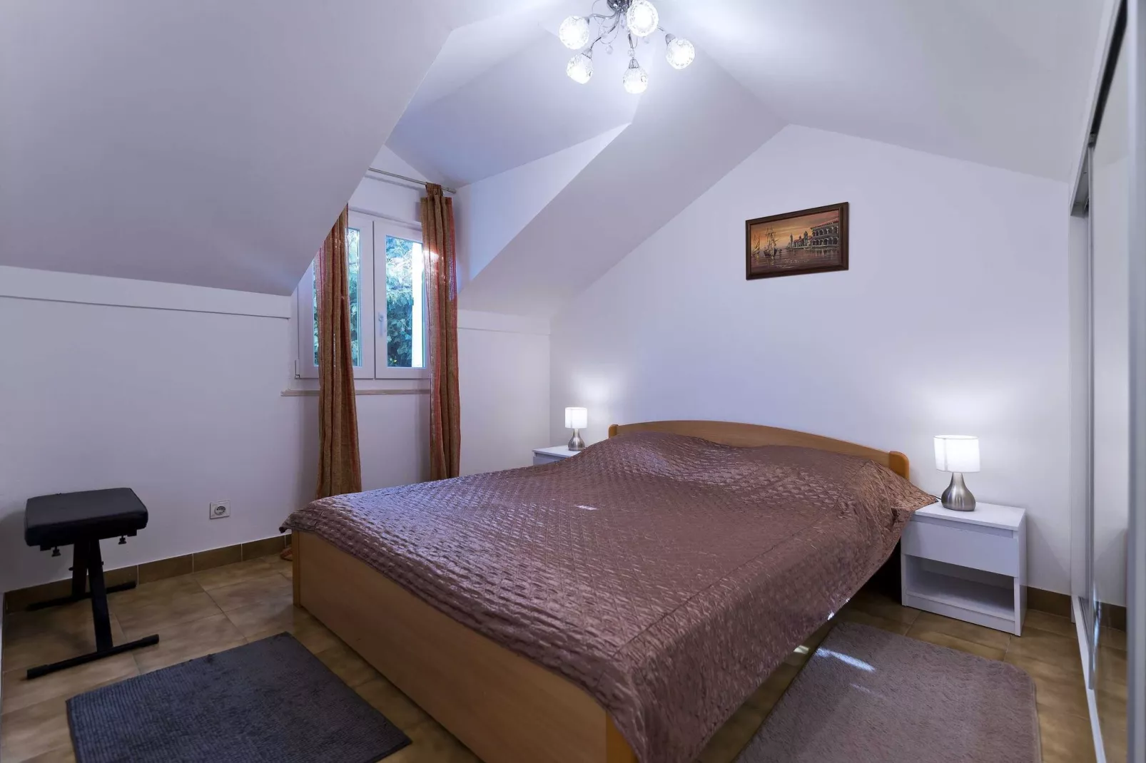Apartment Niki - One-Bedroom Apartment with Balcony (A2+1)-Chambre