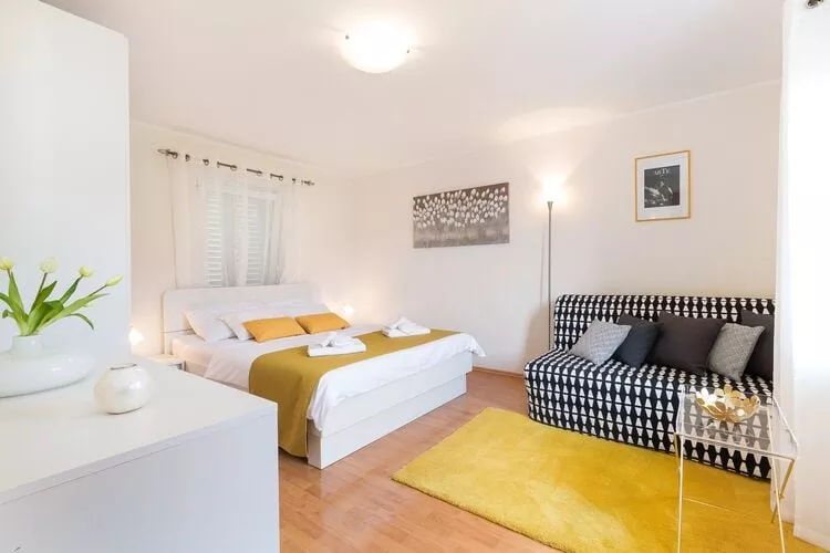 Apartments Lotea - Two-Bedroom Apartment with Terrace and Sea View-Bedroom