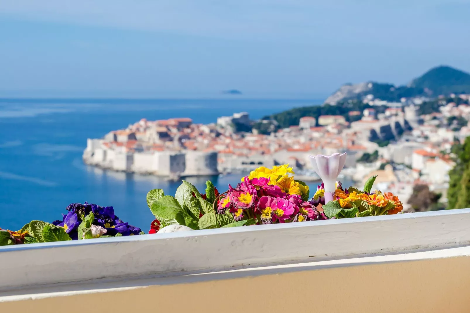 Apartment Vedrana- One-Bedroom Apartment with Balcony and Sea View-Terrace balcony